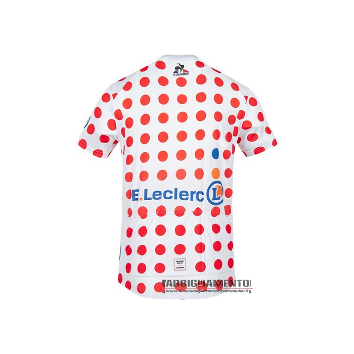 Abbigliamento Tour de France 2021 Manica Corta e Pantaloncino Con Bretelle Rosso Bianco - Clicca l'immagine per chiudere